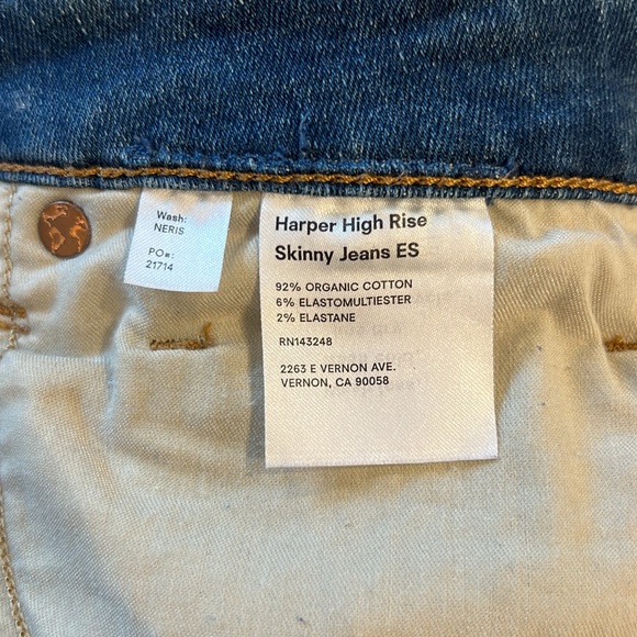 Reformation Harper High Rise Skinny Jeans s32 - Picture 4 of 4